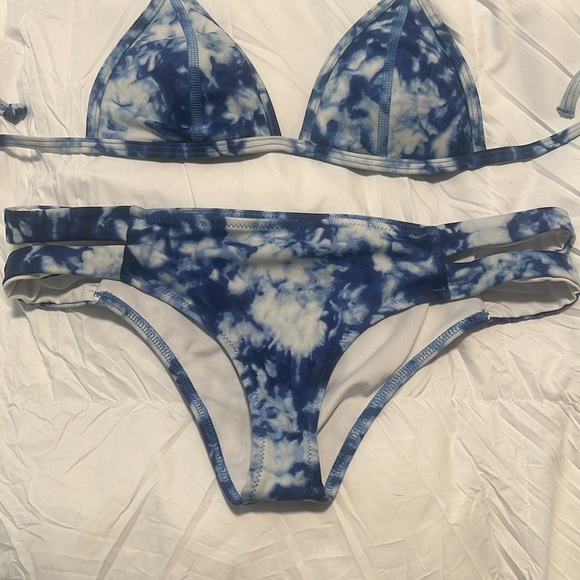 VS PINK - Blue tie-dye Bikini - Picture 2 of 8